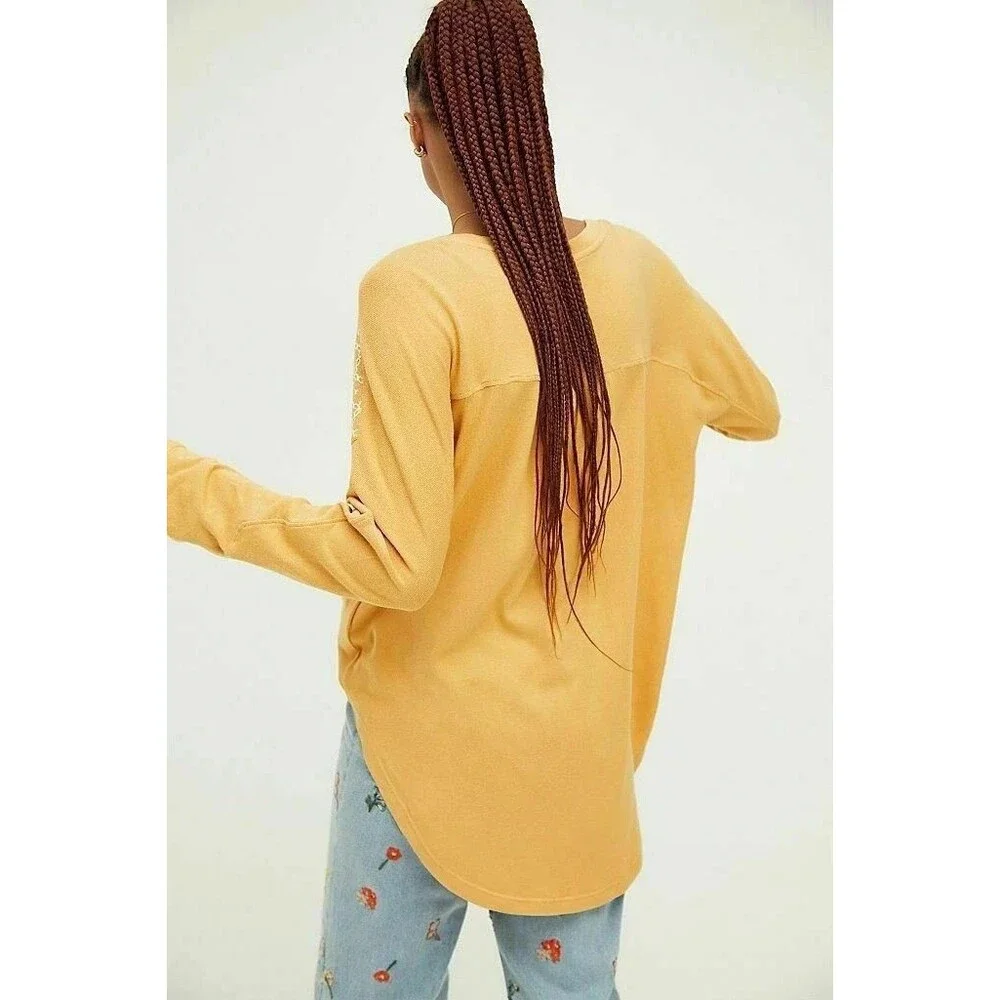 Free People We The Free Free Spirit Tee Tunic Top Embroidered Oversized S 281638